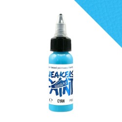 SneakArts Leerverf Cyaan