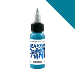 SneakArts Leerverf Turkoois