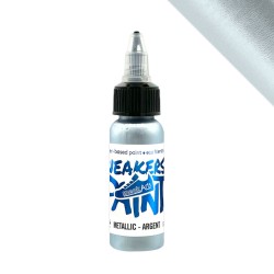 SneakArts Leerverf Zilver