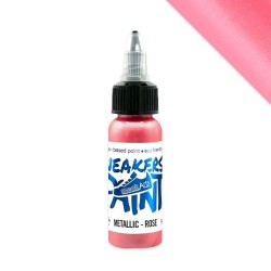 Metallic Leerverf Roze