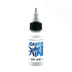 SneakArts Leerverf Neon Wit