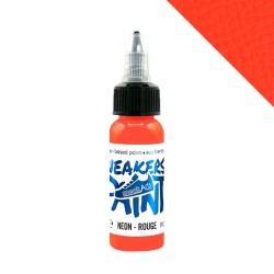 SneakArts Leerverf Neon Rood